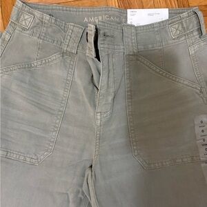 NWT American Eagle Light Green Cargo / Stovepipe Pants